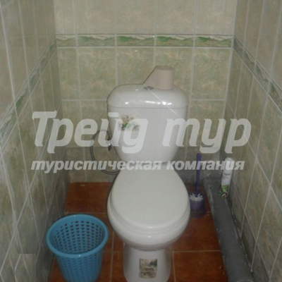 Туалет в 2-х местном номере "Эконом" базы "Милана"